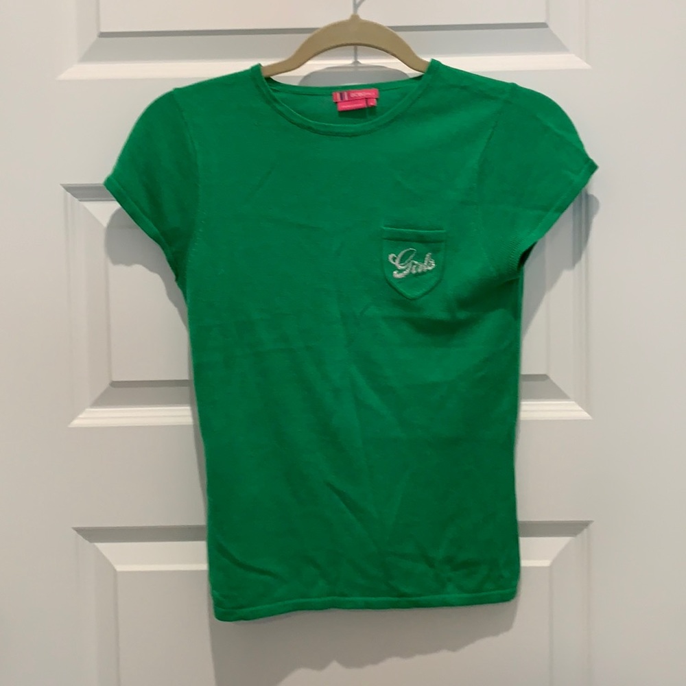 BCBGirls Green Sweater Like T-Shirt